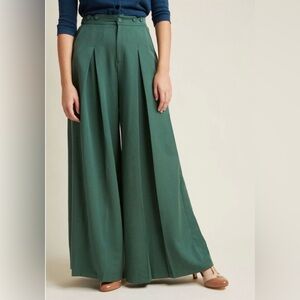 Voodoo Vixen Wide Leg Trousers Flare Suspender Pants 40s 50s Rockabilly Vintage